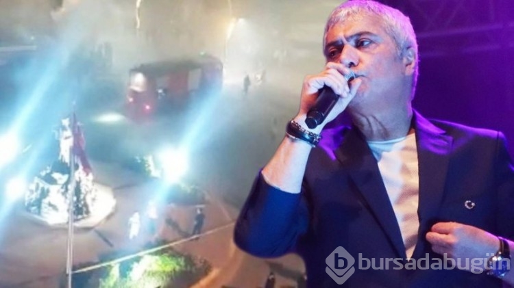 Mersin'de düzenlenen Cengiz Kurtoğlu konserinde yangın çıktı