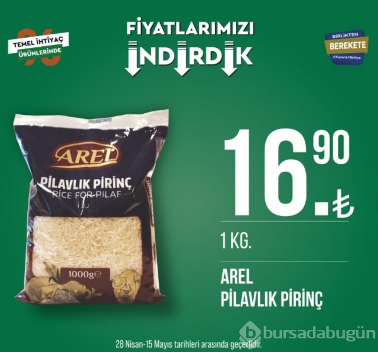 Tarım Kredi Marketleri indirimli ürünler yayında