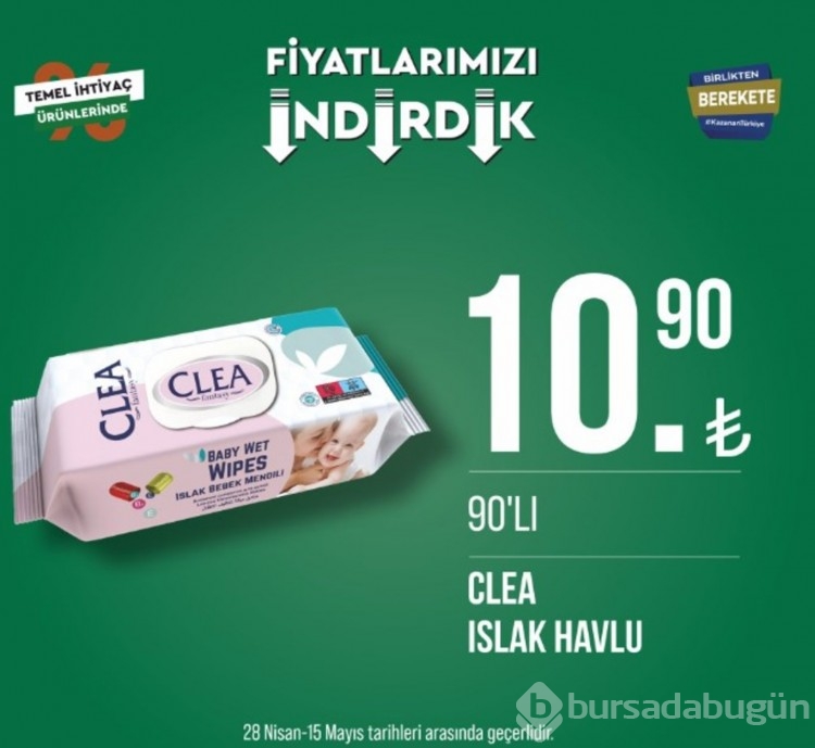 Tarım Kredi Marketleri indirimli ürünler yayında