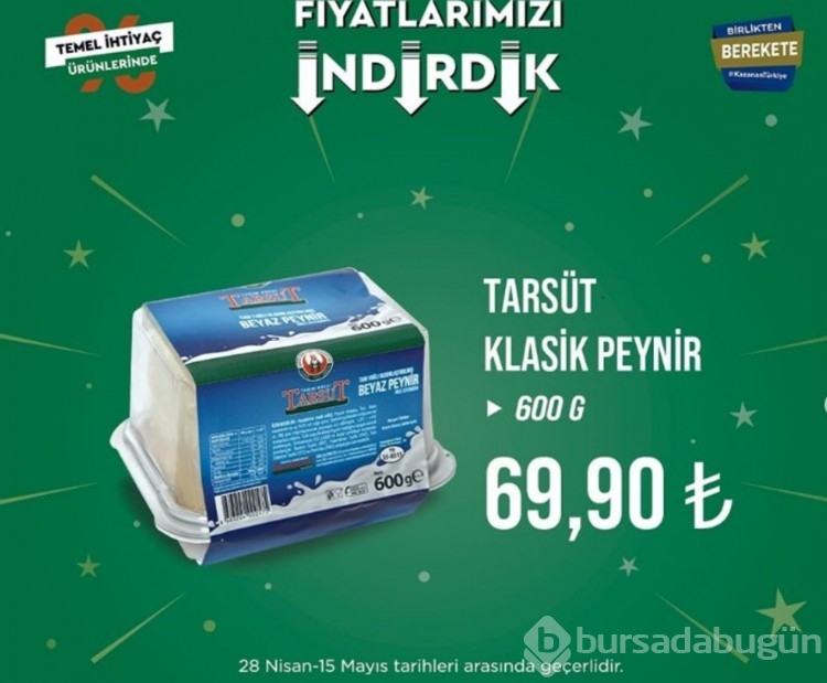 Tarım Kredi Marketleri indirimli ürünler yayında