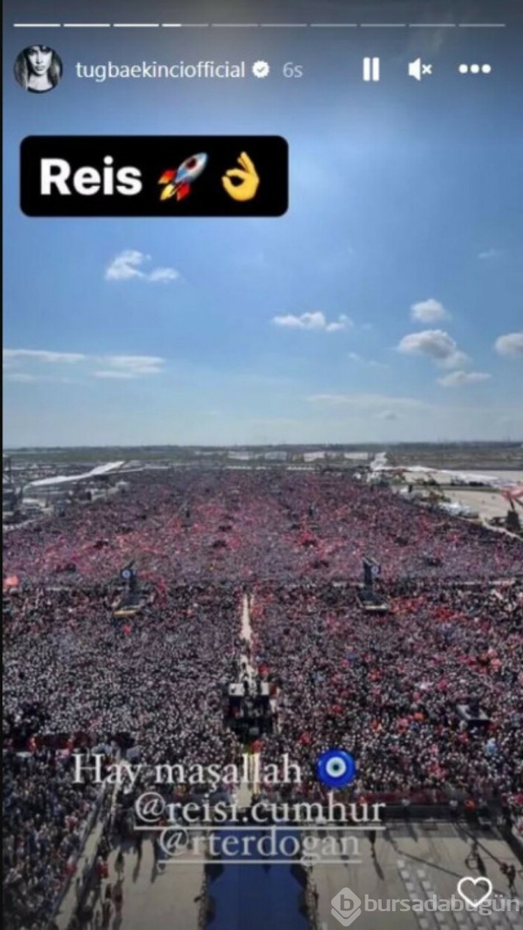 Tuğba Ekinci, Recep Tayyip Erdoğan paylaşımı yaptı

