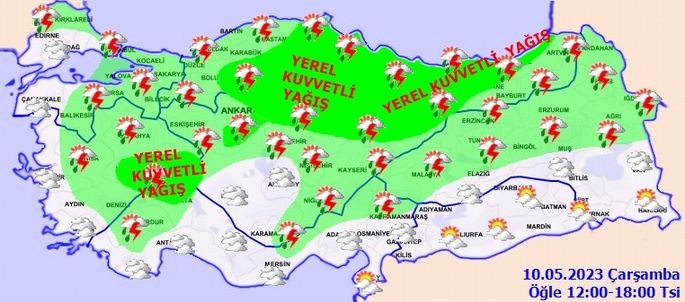 Sağanak yağmur uyarısı!