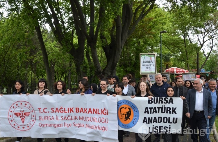Bursa İl Sağlık Müdürlüğü'nden yürüyüş etkinliği