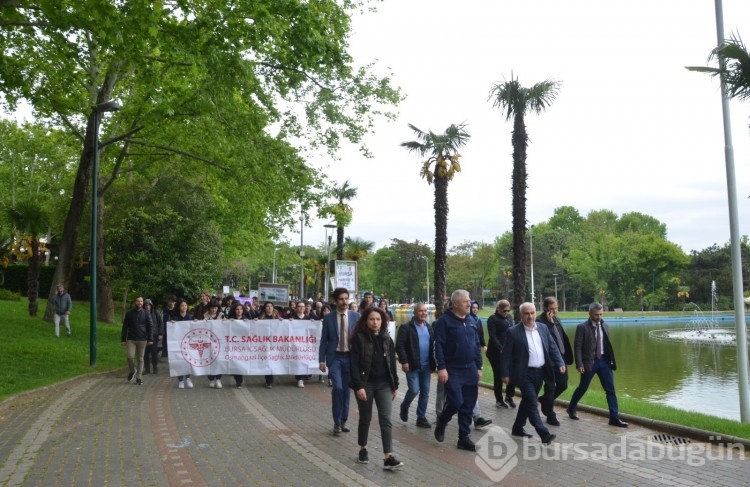 Bursa İl Sağlık Müdürlüğü'nden yürüyüş etkinliği
