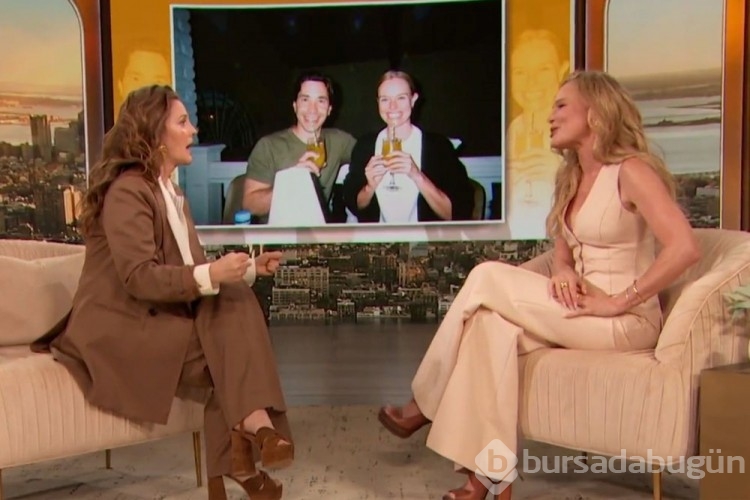 Drew Barrymore eski sevgilisinin yeni nişanlısıyla programda buluştu
