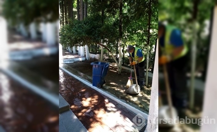 Körfez'de yabani otlar temizleniyor