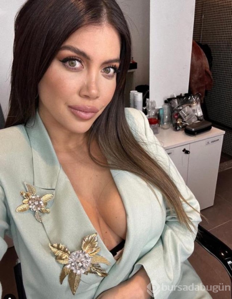 Wanda Nara'nın sütyensiz tarzına beğeni yağdı!