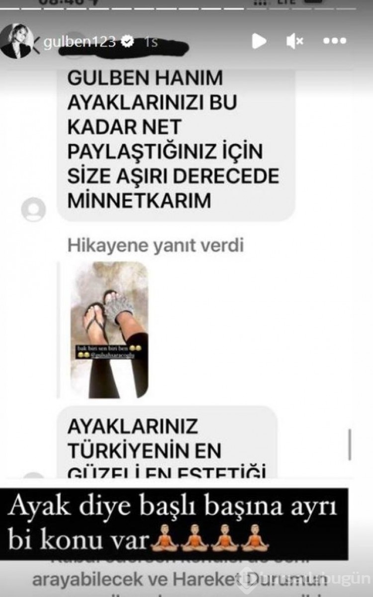 Gülben Ergen ayaklarını paylaşınca mesaj yağdı! 