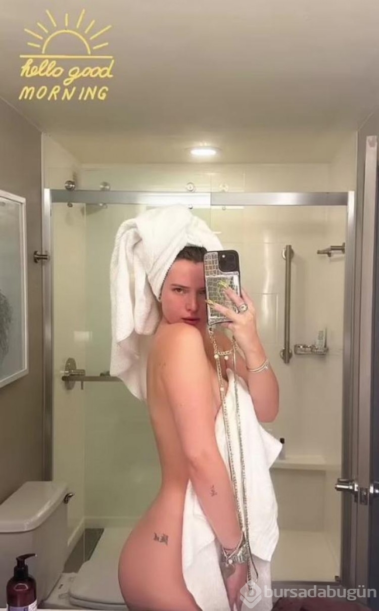 Oyuncu Bella Thorne banyodan paylaştı! Eleştiri yağmuruna tutuldu