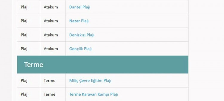 Türkiye'nin mavi bayraklı plajları
