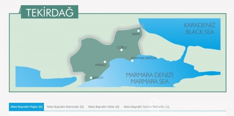 Türkiye'nin mavi bayraklı plajları
