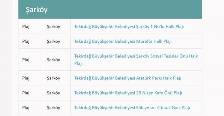 Türkiye'nin mavi bayraklı plajları