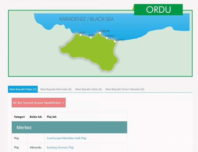 Türkiye'nin mavi bayraklı plajları