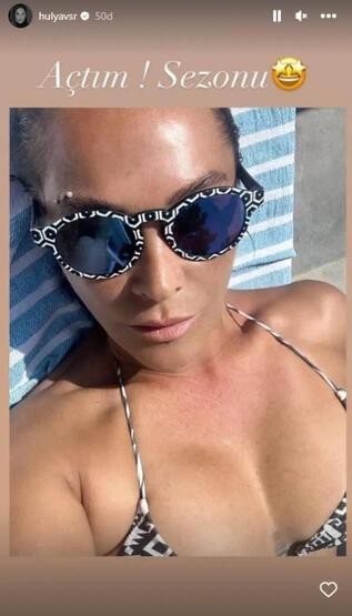 Hülya Avşar sıcağın gelmesiyle yaz sezonunu açtı