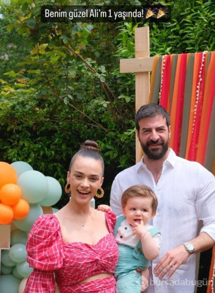 Hande Soral ve İsmail Demirci oğulları Ali'nin birinci yaşını kutladı