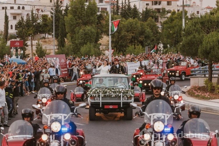 Ürdün Veliaht Prensi Hüseyin ile Suudi Arabistanlı gelin Racva Al Seyf dünyaevine girdi