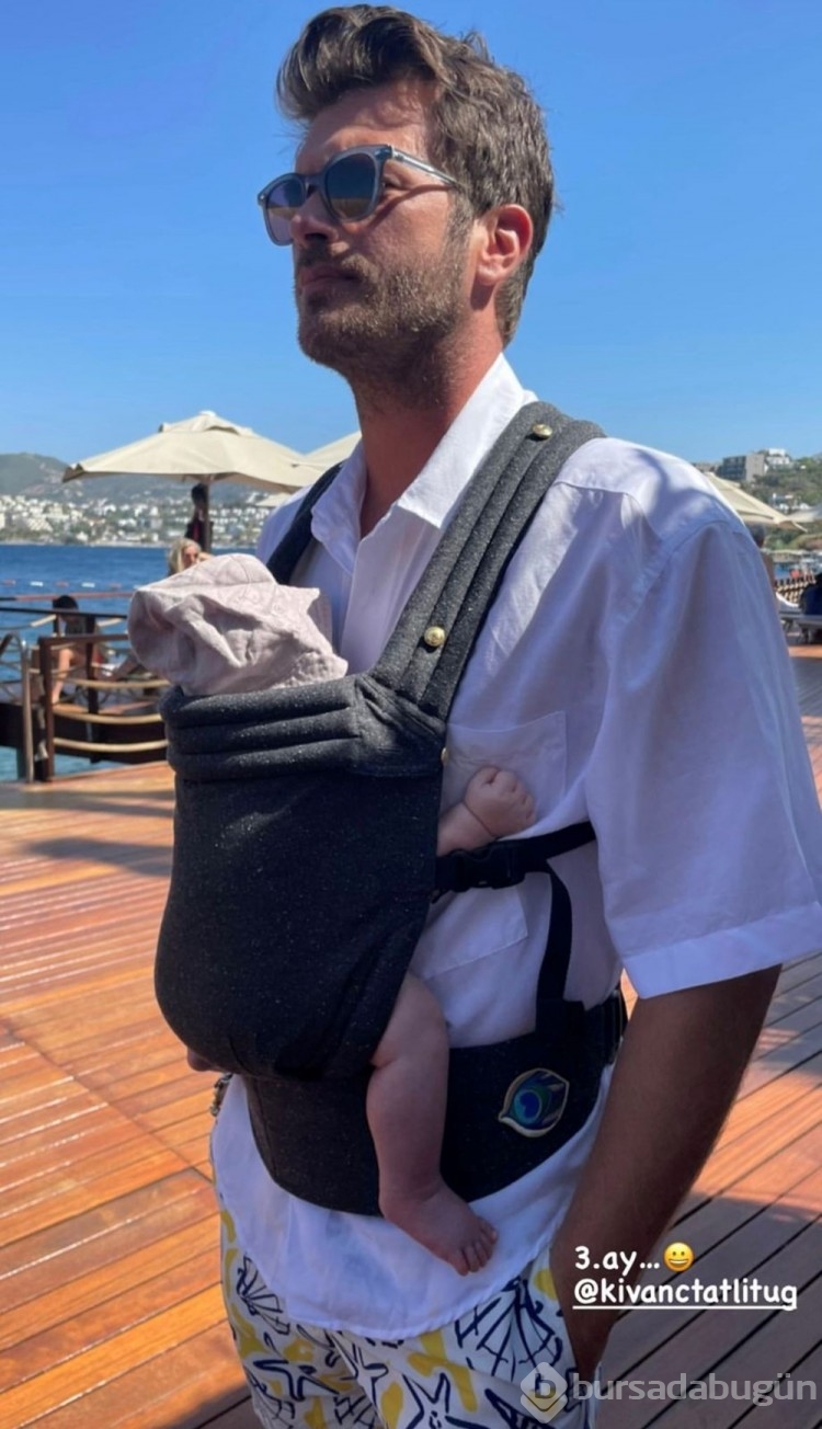 Kıvanç Tatlıtuğ'un oğlu Kurt Efe tatilde
