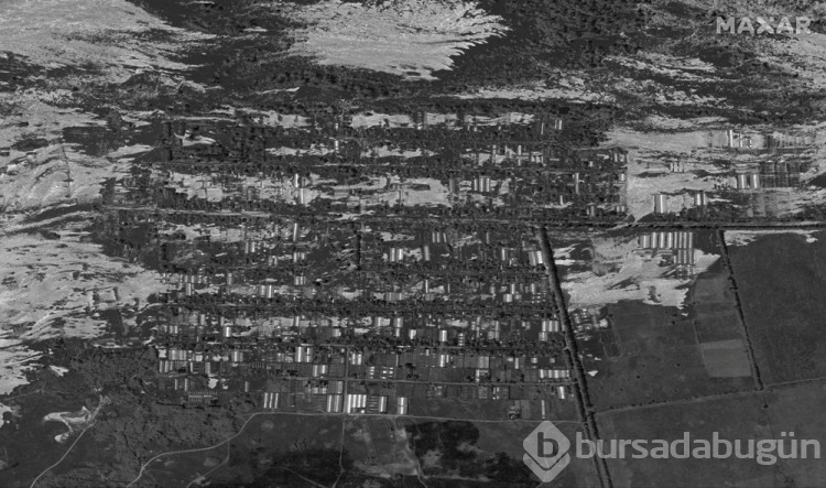 Ukrayna'da baraj çökmesinin neden olduğu felaket uydudan görüntülendi