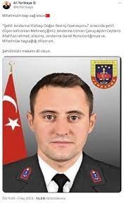 İçişleri Bakanı Yerlikaya: 1 asker şehit oldu