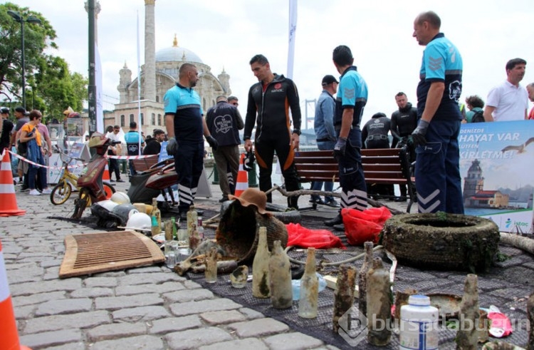 Ortaköy'de dalgıçlardan deniz temizliği! 