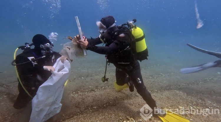 Dünyaca ünlü plajda dip temizliği yapıldı