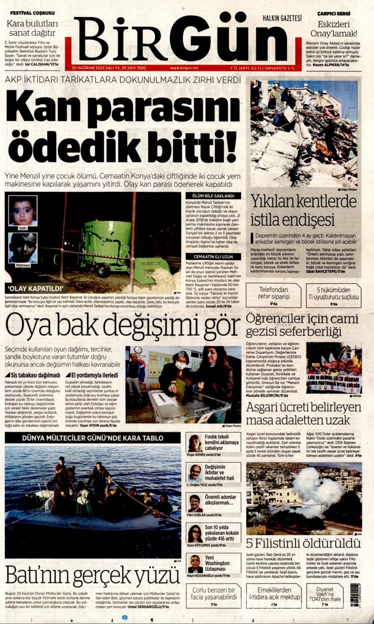 Gazete manşetlerinde yeni asgari ücret 