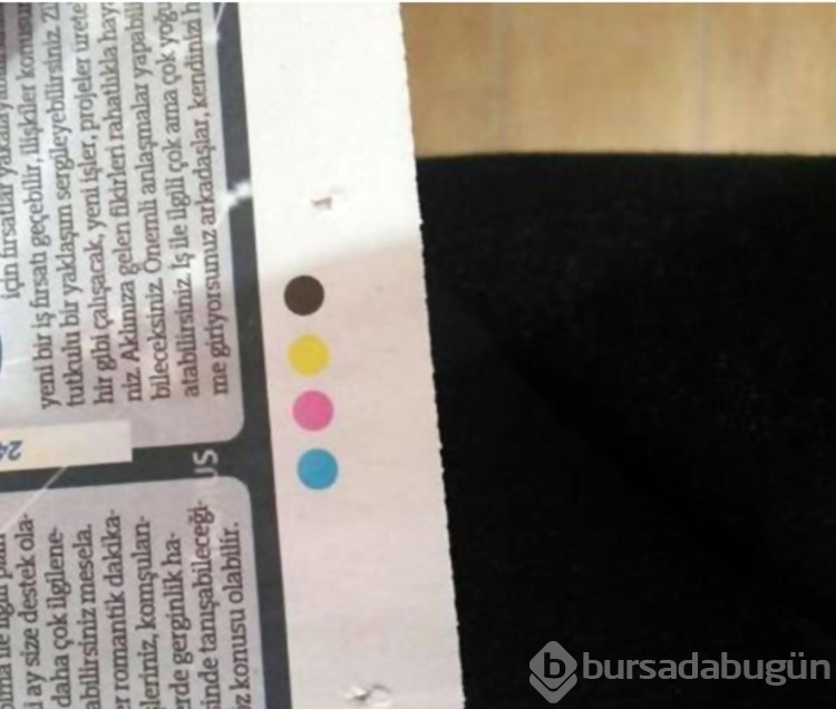 Gazete ve ambalajlarda bulunan renkli noktaların anlamını biliyor musunuz? 
