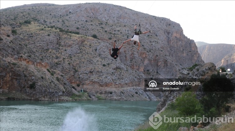 Erzincan'daki Karanlık Kanyon adrenalin tutkunlarının vazgeçilmezi oldu