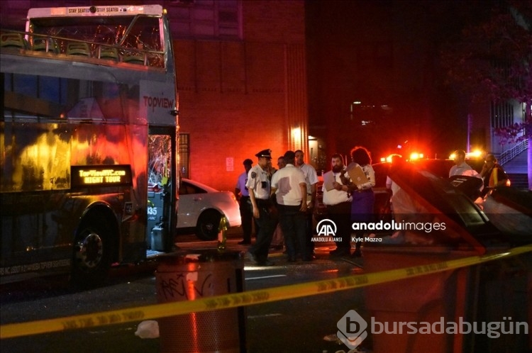En az 40 kişi yaralandı: New York'ta 2 otobüs çarpıştı