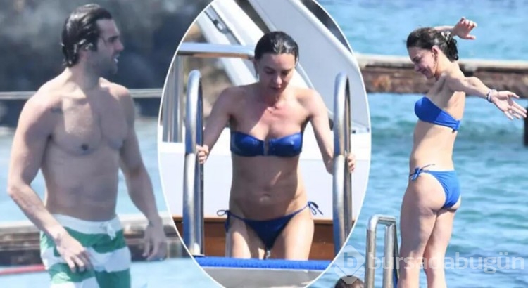 Hande Ataizi ve genç sevgilisi Dinç Aydoğdu'nun tatil kareleri