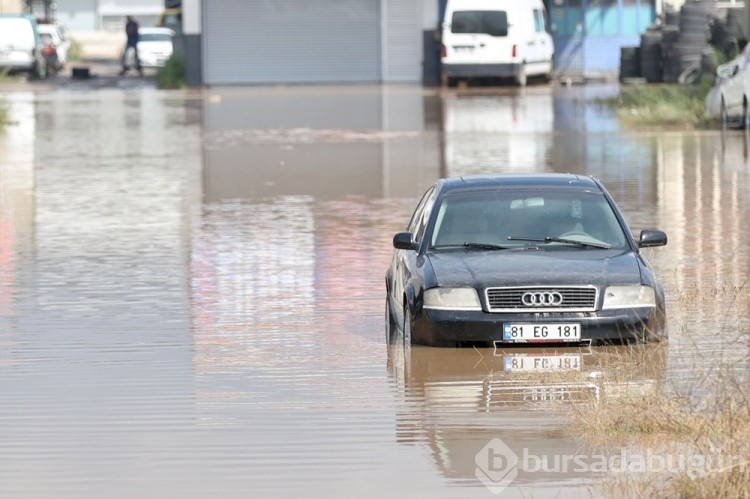 Düzce'de Sanayi suya gömüldü... Sel felaketi!
