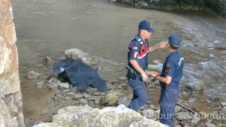 Bursa'daki dere yatağında bir cesedi cansız manken sandı
