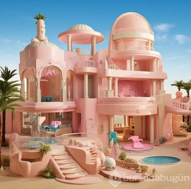 Yapay zek&acirc; ülkelere göre Barbie evleri tasarladı! İşte Türkiye'nin Barbie evi