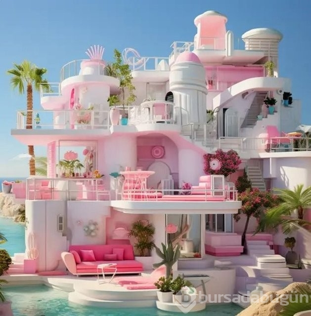 Yapay zek&acirc; ülkelere göre Barbie evleri tasarladı! İşte Türkiye'nin Barbie evi