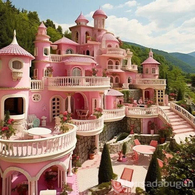 Yapay zek&acirc; ülkelere göre Barbie evleri tasarladı! İşte Türkiye'nin Barbie evi