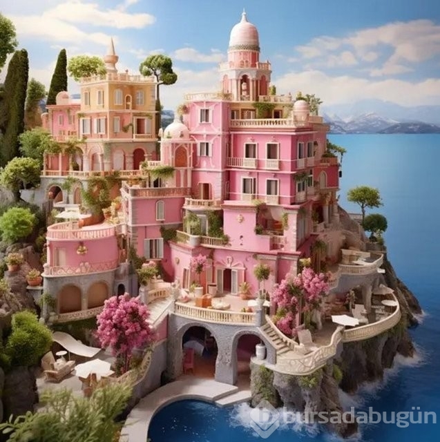 Yapay zek&acirc; ülkelere göre Barbie evleri tasarladı! İşte Türkiye'nin Barbie evi