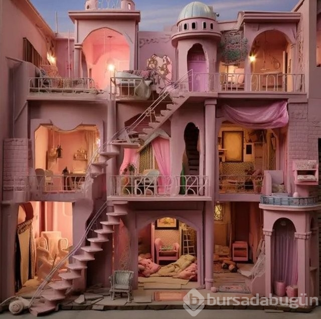 Yapay zek&acirc; ülkelere göre Barbie evleri tasarladı! İşte Türkiye'nin Barbie evi