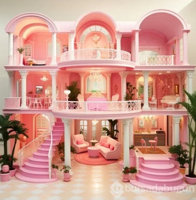 Yapay zek&acirc; ülkelere göre Barbie evleri tasarladı! İşte Türkiye'nin Barbie evi