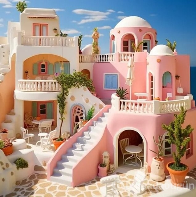 Yapay zek&acirc; ülkelere göre Barbie evleri tasarladı! İşte Türkiye'nin Barbie evi