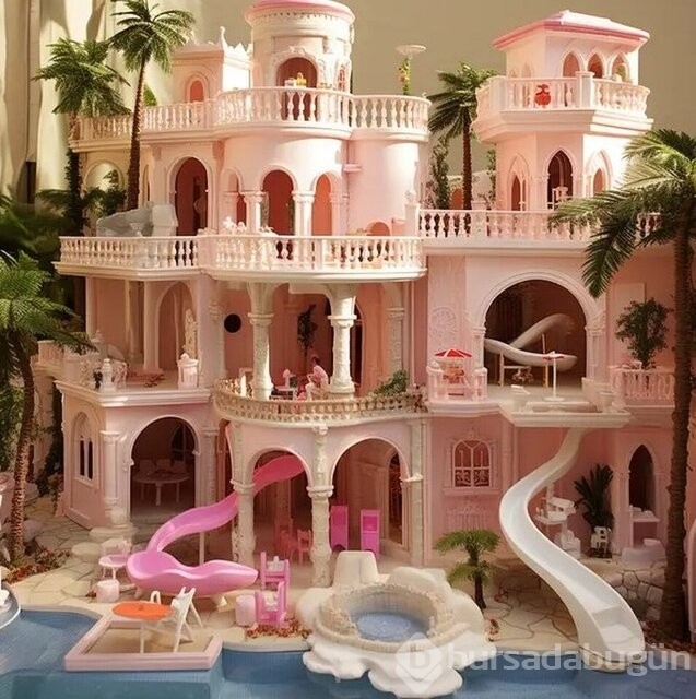 Yapay zek&acirc; ülkelere göre Barbie evleri tasarladı! İşte Türkiye'nin Barbie evi
