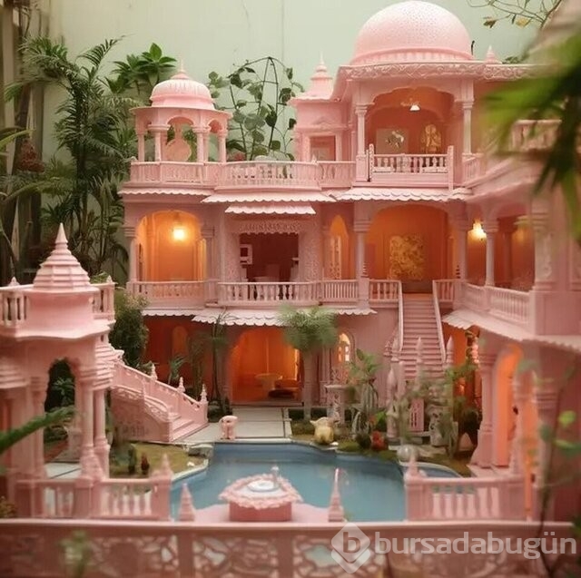 Yapay zek&acirc; ülkelere göre Barbie evleri tasarladı! İşte Türkiye'nin Barbie evi