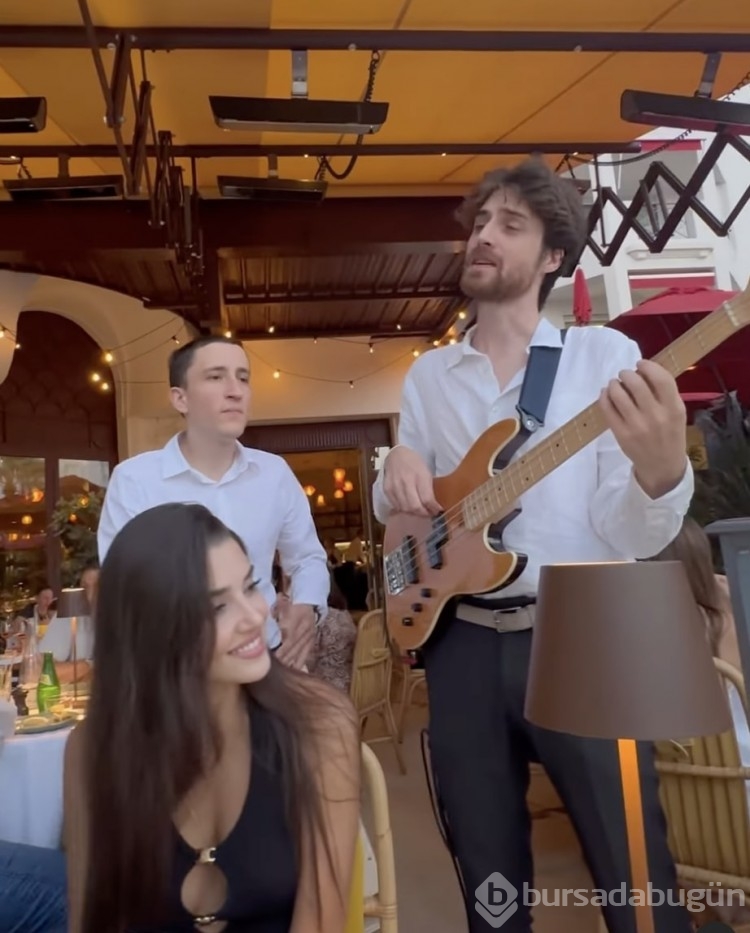 Hakan Sabancı, Hande Erçel'e serenat yaptırdı