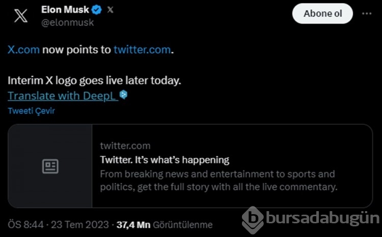Twitter kuşuna elveda, yeni logo yayında