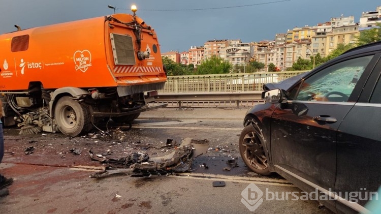 Haliç Köprüsü'nde trafik kazası: 2 yaralı
