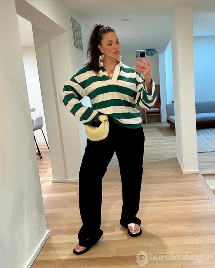 Büyük beden model Ashley Graham pozuyla nefes kesti