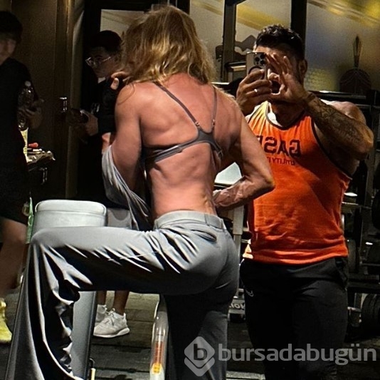 Biricik Suden'in sırt kasları gündem oldu