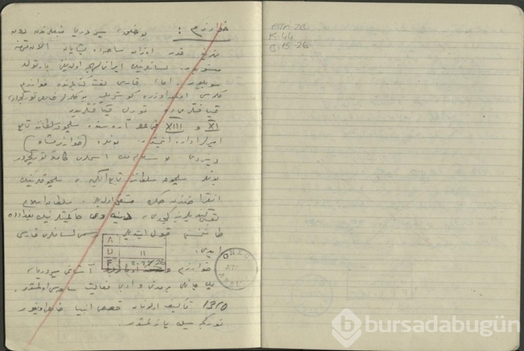 Atatürk'ün el yazısı notları ortaya çıktı