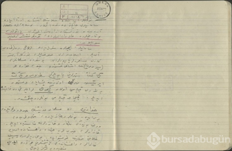 Atatürk'ün el yazısı notları ortaya çıktı