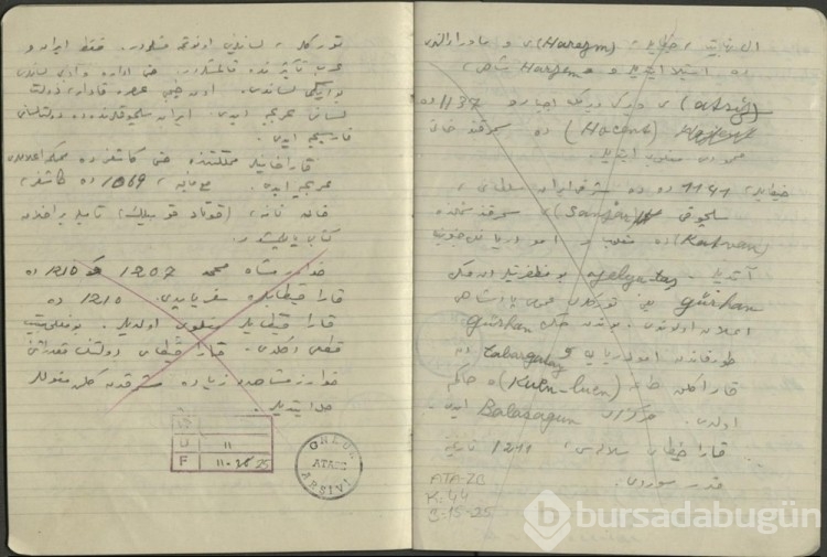 Atatürk'ün el yazısı notları ortaya çıktı