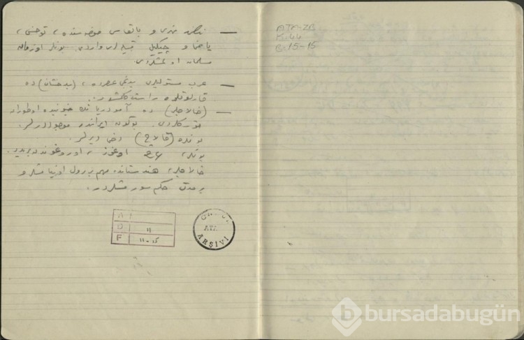Atatürk'ün el yazısı notları ortaya çıktı